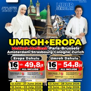 Umroh Plus Eropa Barat (Gold)