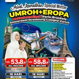 Umroh Plus Eropa Barat Awal Ramadhan (Gold)