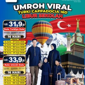 Umroh Viral Turki Cappadocia Libur Sekolah (Gold)